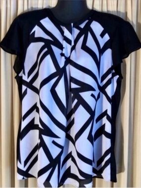 Liz Claiborne Size Large Abstract Blouse(NWT)